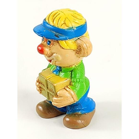 Sy The Mail Clerk Mego Clown Around Figurine 2 1/4" PVC 1981 Hong Kong Vintage - Picture 4 of 16